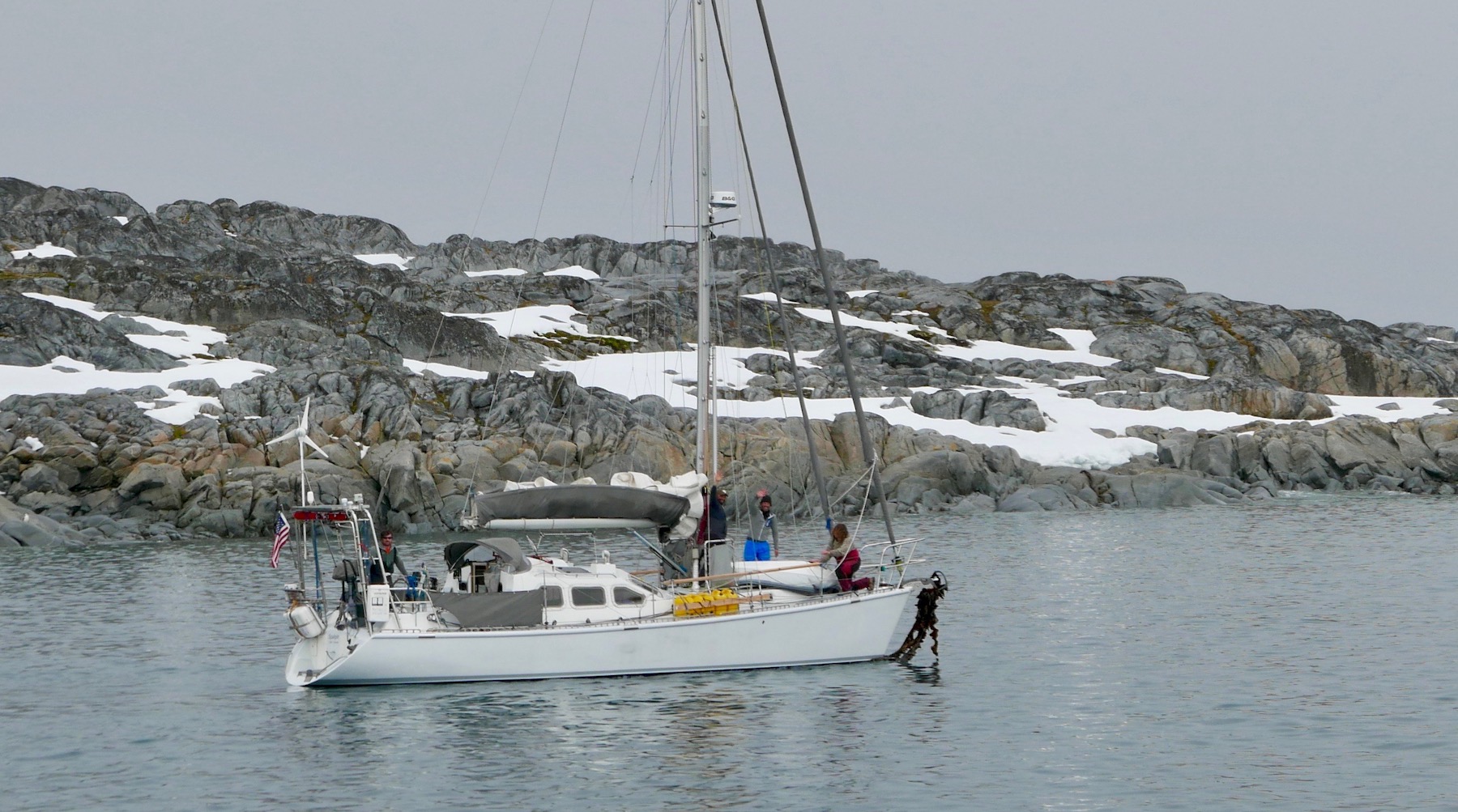 Sailors visiting