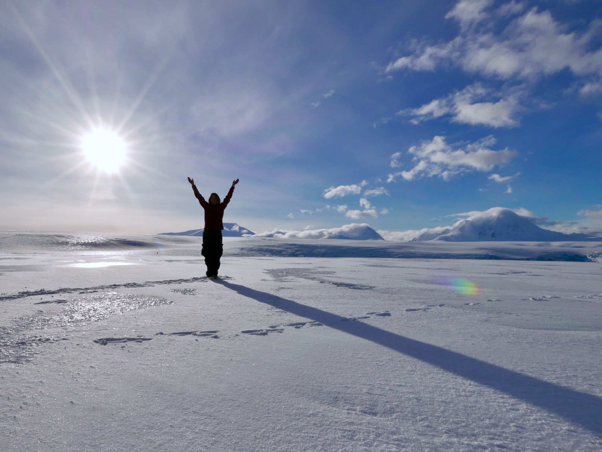 Natasja on the Marr Ice Piedmont glacier